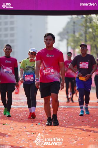 Race photo from Smartfren Run 2025 