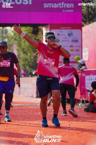 Race photo from Smartfren Run 2025 