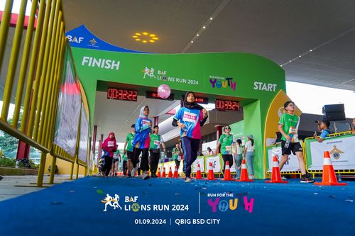 Race photo from BAF LIONS RUN 2024