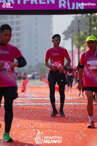 Race photo from Smartfren Run 2025 
