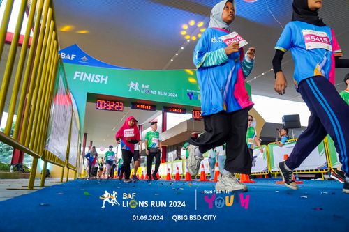 Race photo from BAF LIONS RUN 2024