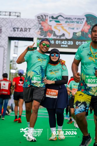 Race photo from Arutmin Borneo Run 2024
