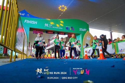 Race photo from BAF LIONS RUN 2024