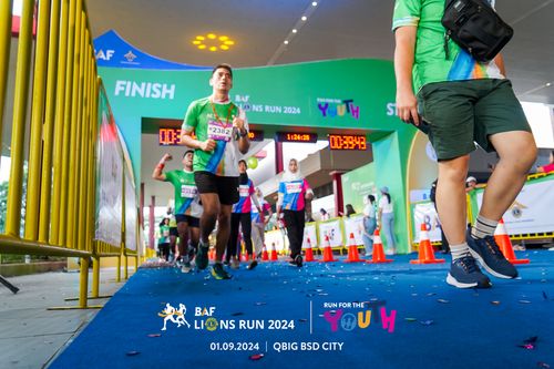 Race photo from BAF LIONS RUN 2024