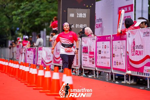 Race photo from Smartfren Run 2024