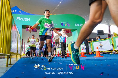 Race photo from BAF LIONS RUN 2024