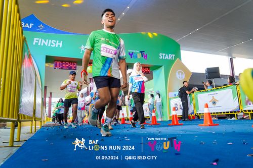 Race photo from BAF LIONS RUN 2024