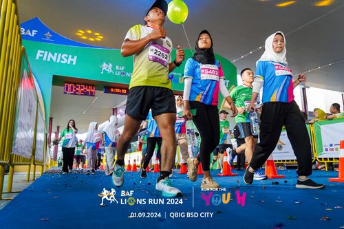 Race photo from BAF LIONS RUN 2024