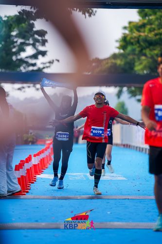 Race photo from CISANGKAN KBP CITY RUN 2025