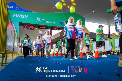 Race photo from BAF LIONS RUN 2024