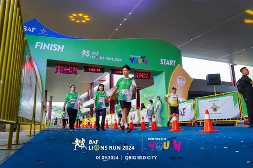 Race photo from BAF LIONS RUN 2024
