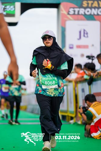Race photo from Arutmin Borneo Run 2024