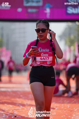Race photo from Smartfren Run 2025 