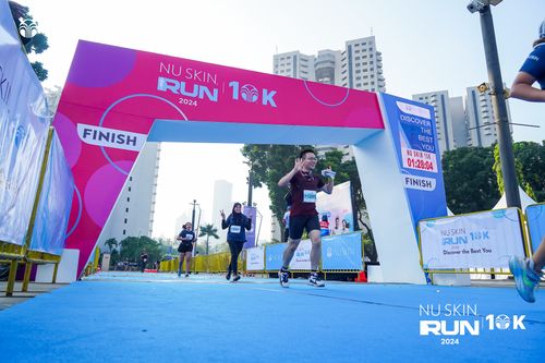 Race photo from Nu Skin Run 10K