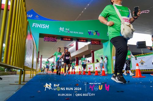 Race photo from BAF LIONS RUN 2024