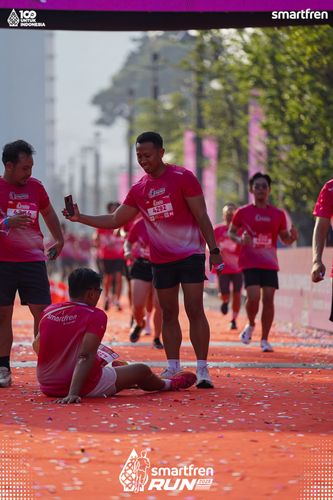 Race photo from Smartfren Run 2025 