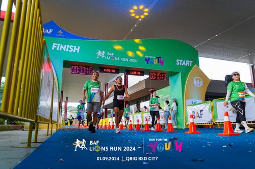 Race photo from BAF LIONS RUN 2024