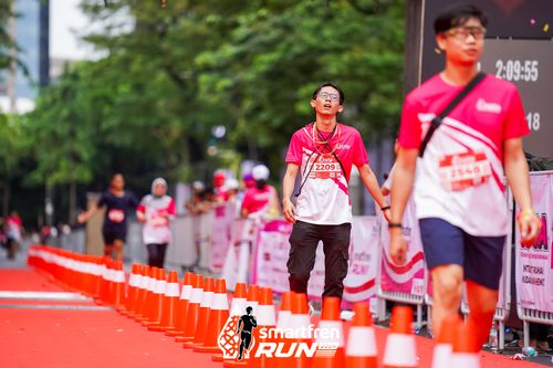 Race photo from Smartfren Run 2024
