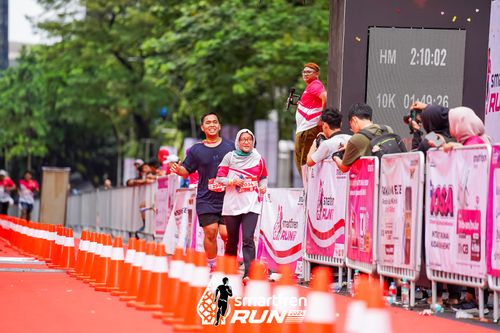 Race photo from Smartfren Run 2024