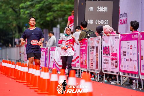 Race photo from Smartfren Run 2024