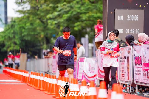 Race photo from Smartfren Run 2024