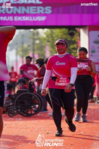 Race photo from Smartfren Run 2025 