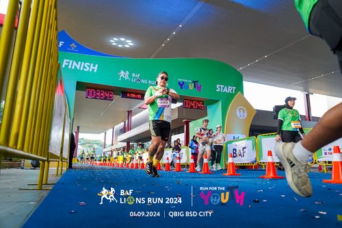 Race photo from BAF LIONS RUN 2024