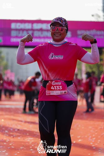 Race photo from Smartfren Run 2025 