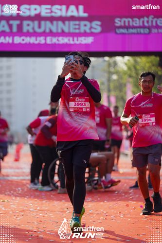 Race photo from Smartfren Run 2025 