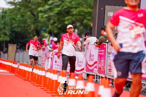 Race photo from Smartfren Run 2024