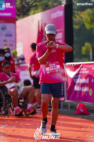 Race photo from Smartfren Run 2025 