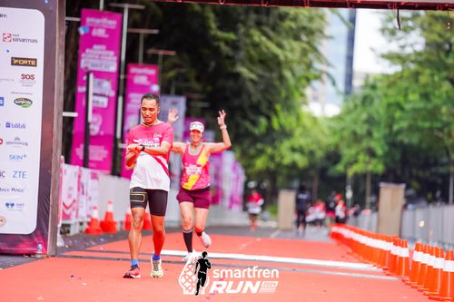 Race photo from Smartfren Run 2024