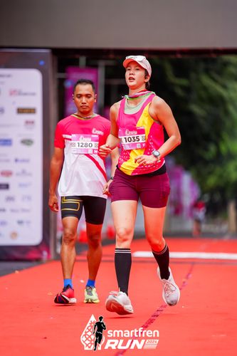 Race photo from Smartfren Run 2024