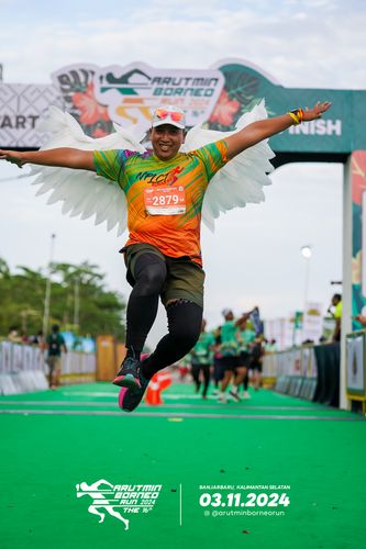 Race photo from Arutmin Borneo Run 2024