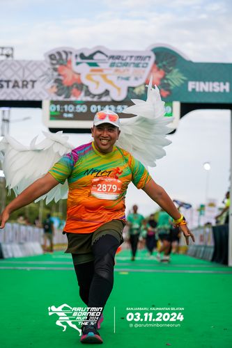 Race photo from Arutmin Borneo Run 2024