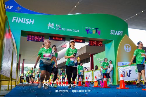 Race photo from BAF LIONS RUN 2024