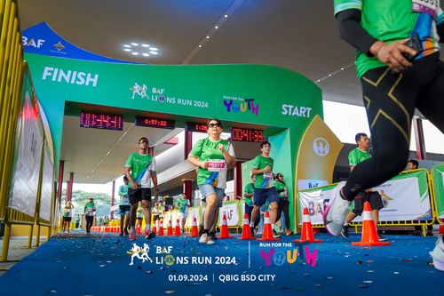 Race photo from BAF LIONS RUN 2024