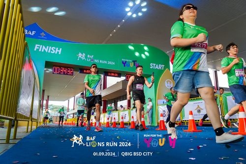 Race photo from BAF LIONS RUN 2024