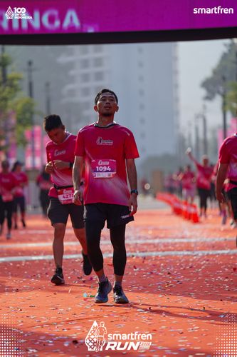 Race photo from Smartfren Run 2025 