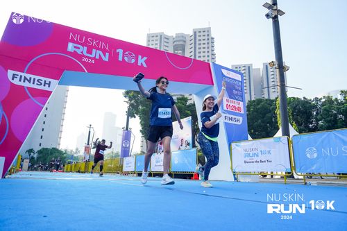 Race photo from Nu Skin Run 10K