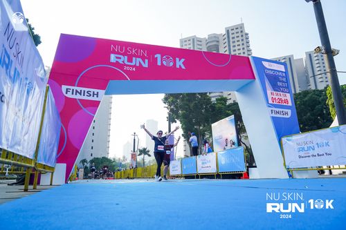 Race photo from Nu Skin Run 10K