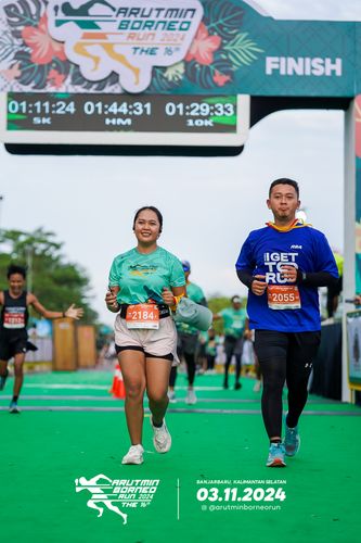 Race photo from Arutmin Borneo Run 2024