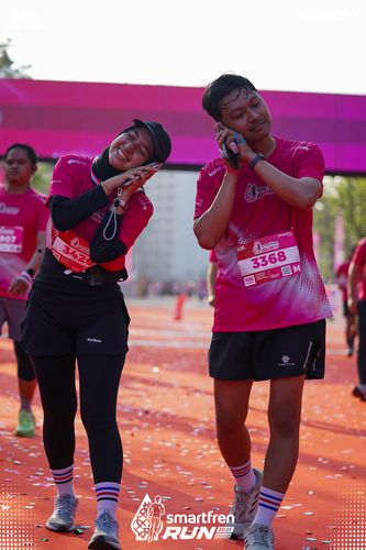 Race photo from Smartfren Run 2025 