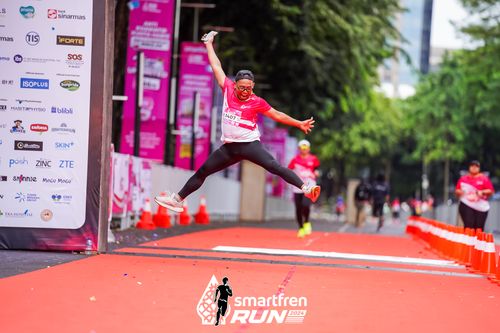 Race photo from Smartfren Run 2024