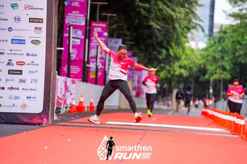 Race photo from Smartfren Run 2024