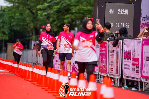 Race photo from Smartfren Run 2024