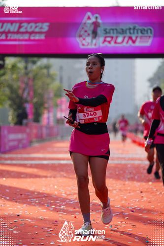 Race photo from Smartfren Run 2025 