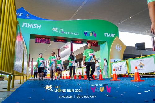 Race photo from BAF LIONS RUN 2024