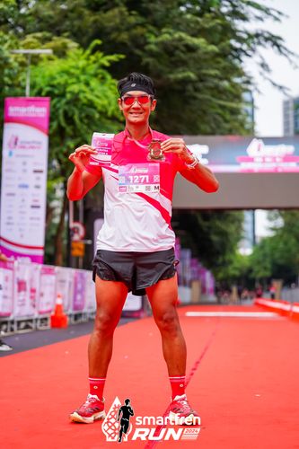 Race photo from Smartfren Run 2024