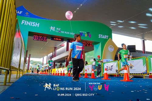 Race photo from BAF LIONS RUN 2024